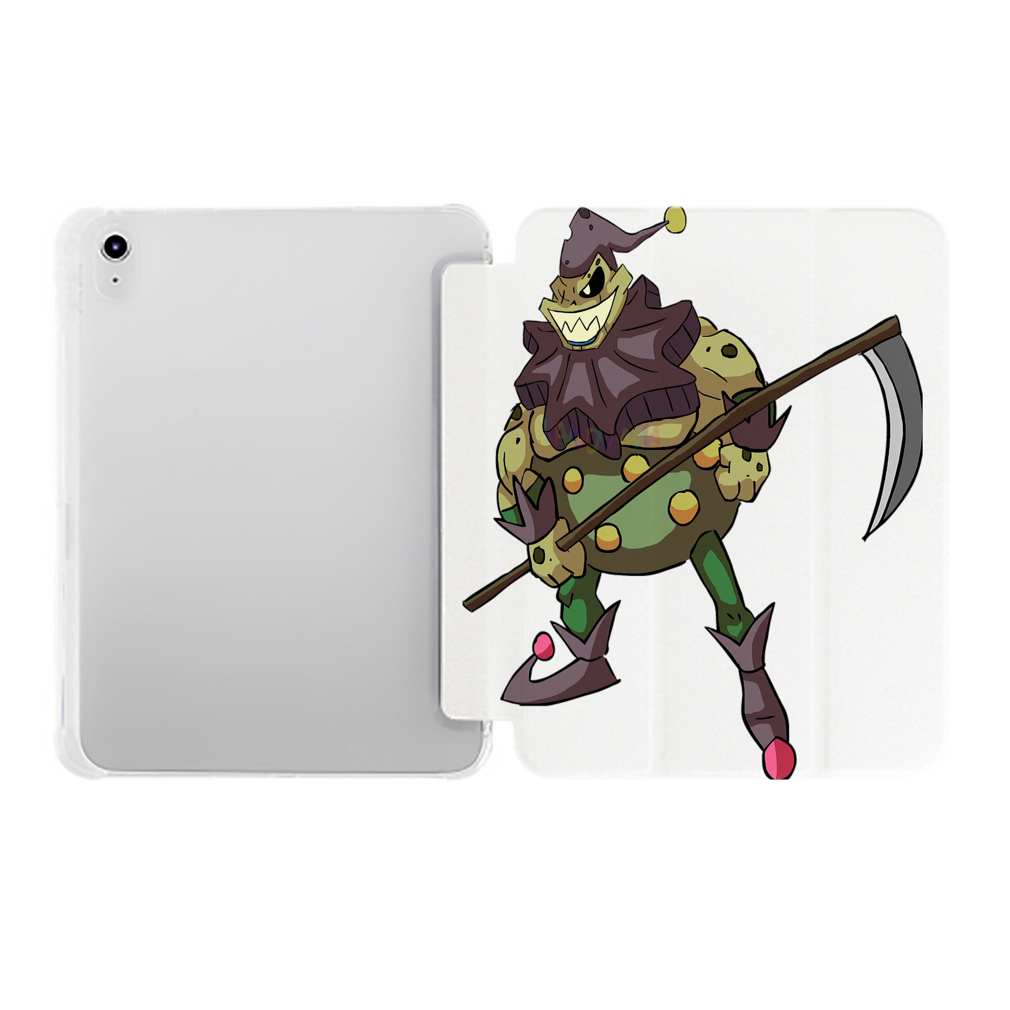 （画像用） 遊☆戯☆王 Yu-Gi-Oh! IPad ケース ペン収納付き 三つ折りスタンド PUレザー×シリコン 対応機種9.5/10.5/10.9インチ